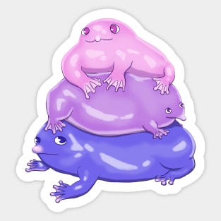 Frog Pile Sticker